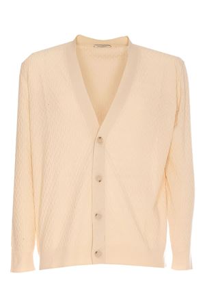 Cardigan in maglia beige PAOLO PECORA | A036F3001342